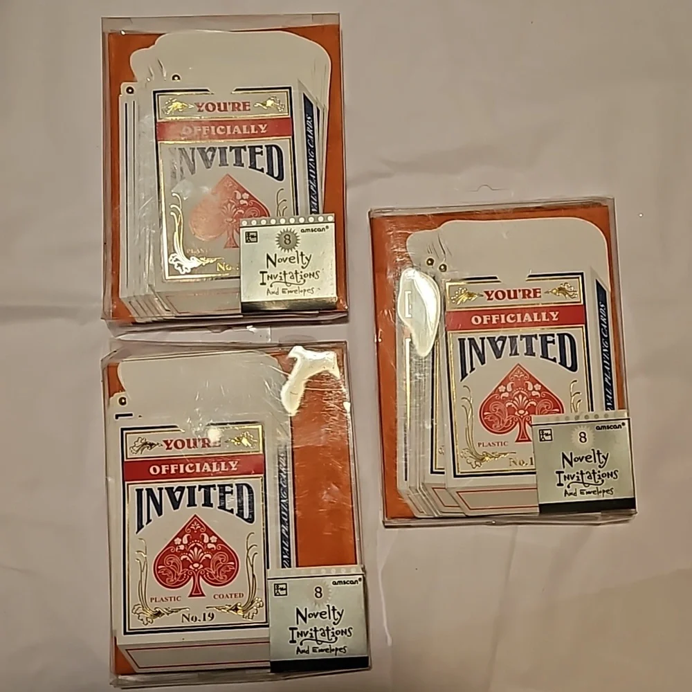 Party Decorations & Invitation Set  Lady Luck Casino Card Night